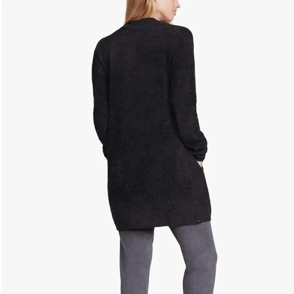 Barefoot Dreams CozyChic Lite Island Wrap Knit Cardigan 436 Black Small Medium - Picture 3 of 9